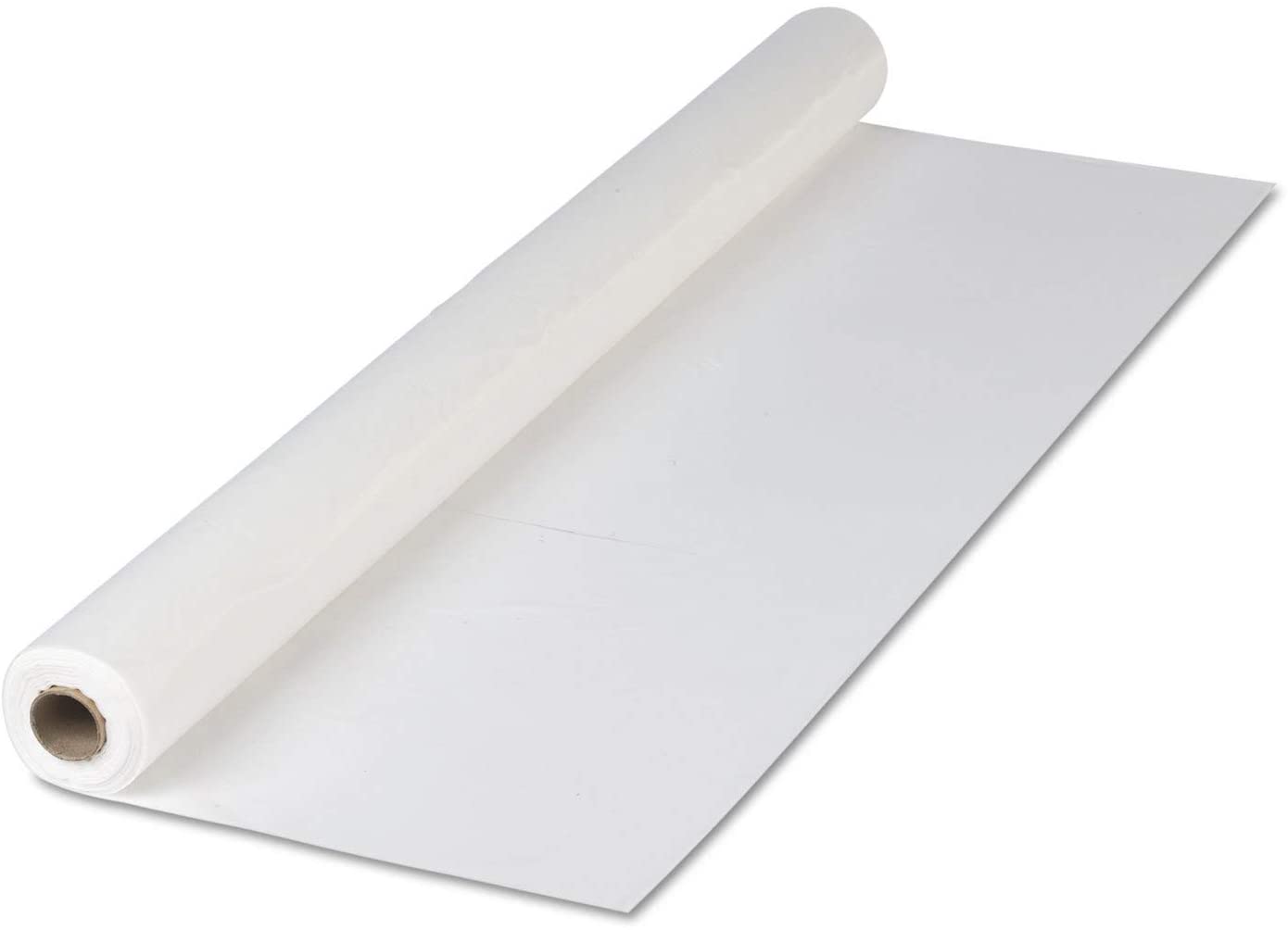 Table Cover,Plastic,40in.x300ft,White Hoffmaster 114000